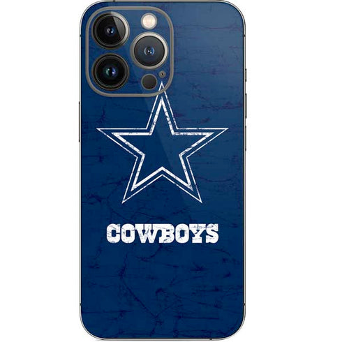 NFL Dallas Cowboys Distressed iPhone 14 Pro Skin