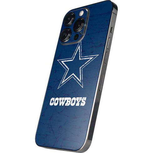 NFL Dallas Cowboys Distressed iPhone 14 Pro Skin