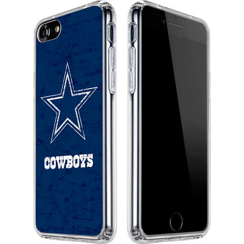 NFL Dallas Cowboys Distressed iPhone SE (2nd & 3rd Gen) Clear Case