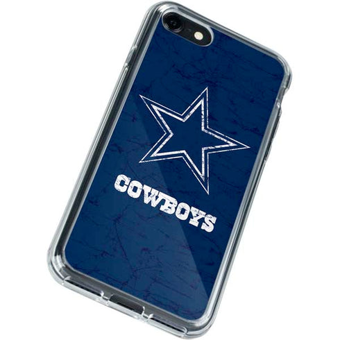 NFL Dallas Cowboys Distressed iPhone SE (2nd & 3rd Gen) Clear Case