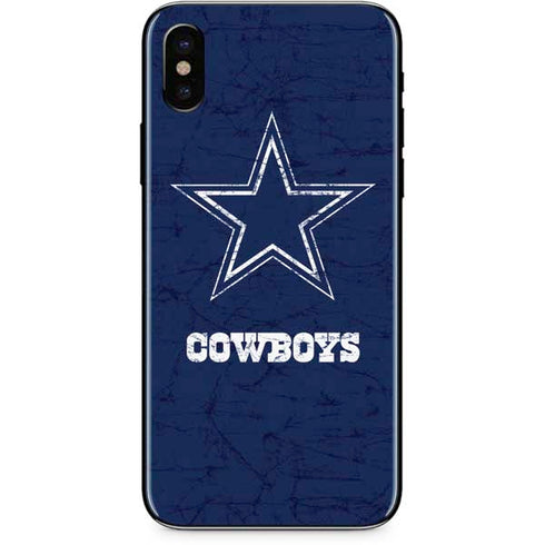 NFL Dallas Cowboys Distressed iPhone X Skin