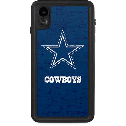 NFL Dallas Cowboys Distressed iPhone XR Waterproof Case