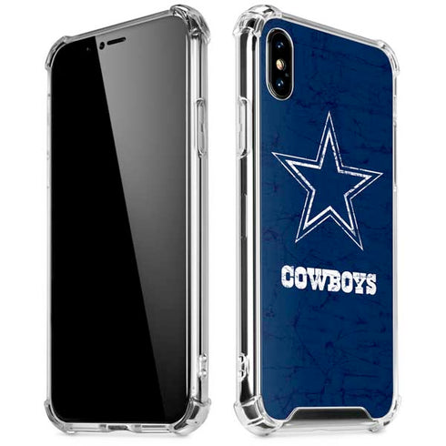 NFL Dallas Cowboys Distressed iPhone XS Max Clear Case