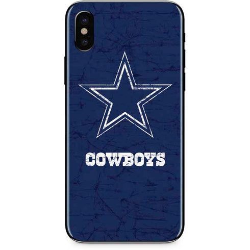 NFL Dallas Cowboys Distressed iPhone XS Skin