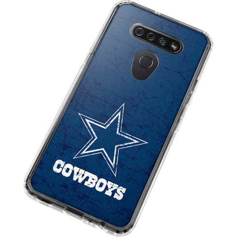 NFL Dallas Cowboys Distressed LG K51/Q51 Clear Case