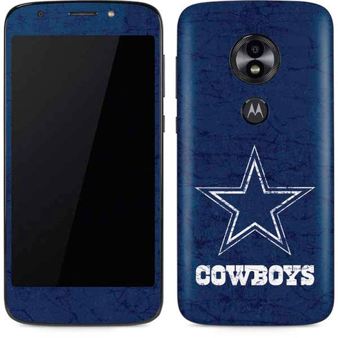 NFL Dallas Cowboys Distressed Moto E5 Play Skin