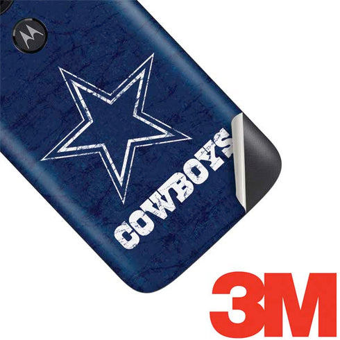 NFL Dallas Cowboys Distressed Moto E5 Play Skin