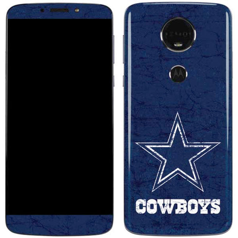 NFL Dallas Cowboys Distressed Moto E5 Plus Skin