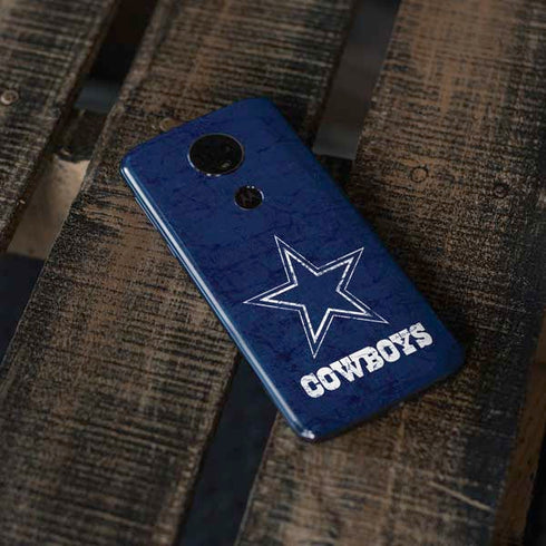 NFL Dallas Cowboys Distressed Moto E5 Plus Skin