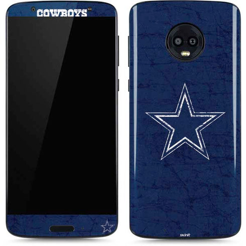 NFL Dallas Cowboys Distressed Moto G6 Skin