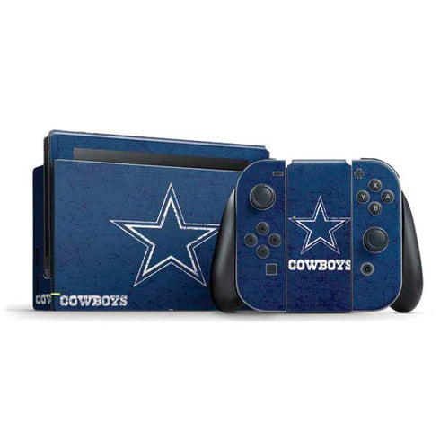 NFL Dallas Cowboys Distressed Nintendo Switch Bundle Skin