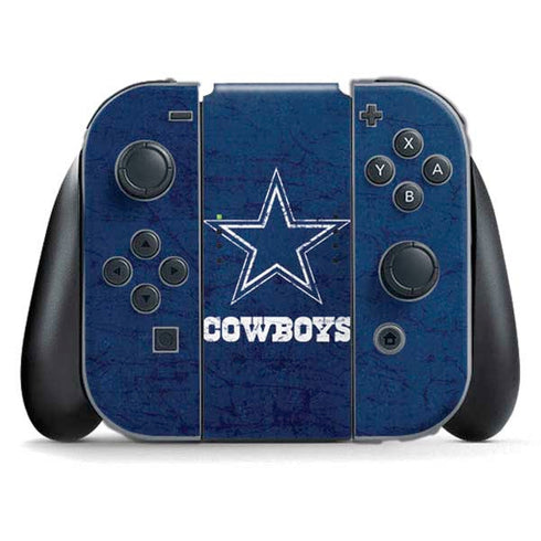 NFL Dallas Cowboys Distressed Nintendo Switch (2017-2021) Joy-Con Controller Skin