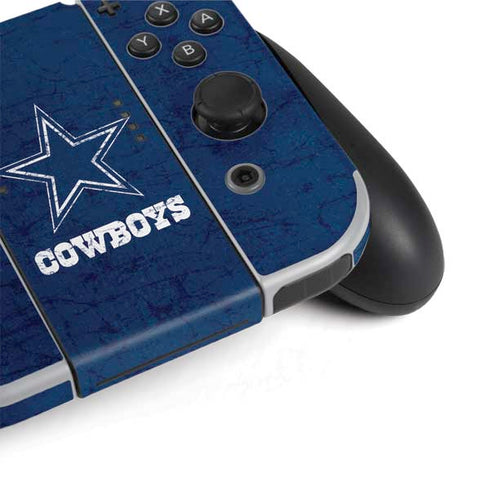 NFL Dallas Cowboys Distressed Nintendo Switch OLED (2021) Skin