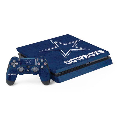 NFL Dallas Cowboys Distressed PS4 Slim Bundle Skin