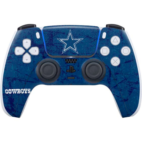 NFL Dallas Cowboys Distressed PS5 Controller Skin