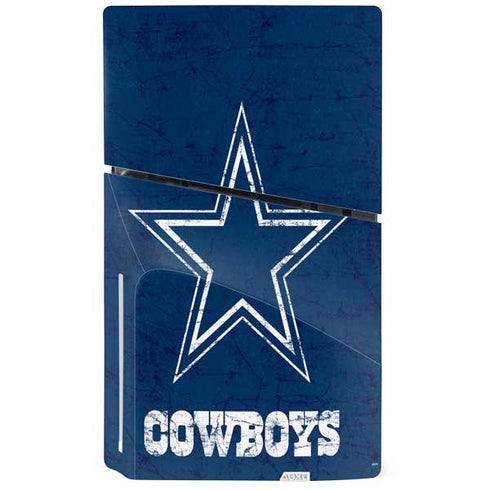 NFL Dallas Cowboys Distressed PS5 Slim Disk Console Skin