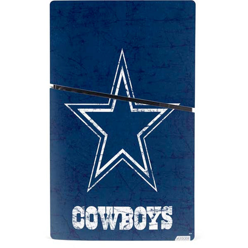 NFL Dallas Cowboys Distressed PS5 Slim Digital Edition Bundle Skin