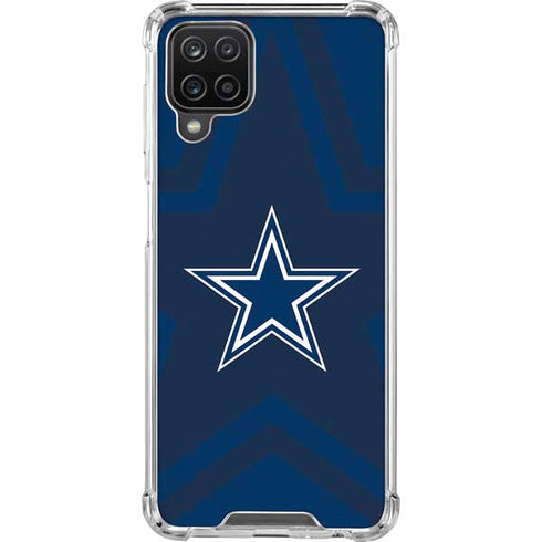 NFL Dallas Cowboys Double Vision Galaxy A12 Clear Case