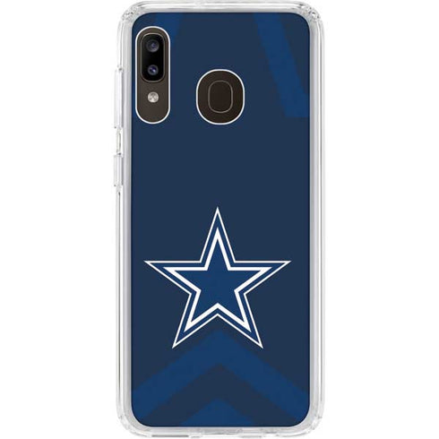 NFL Dallas Cowboys Double Vision Galaxy A20 Clear Case