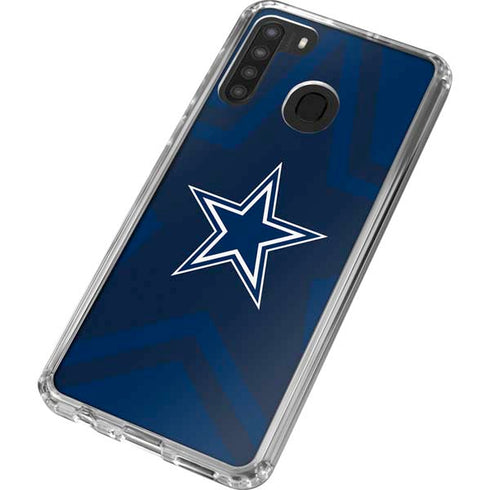 NFL Dallas Cowboys Double Vision Galaxy A21 Clear Case