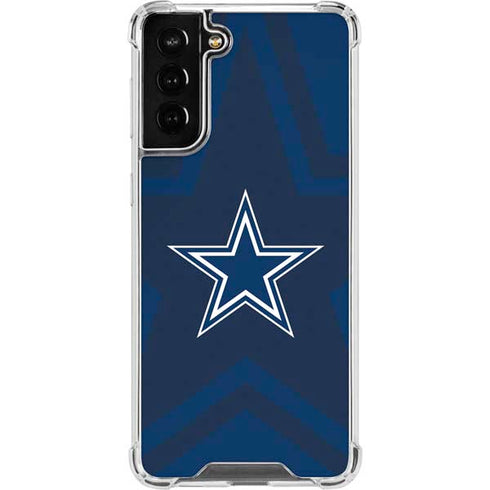 NFL Dallas Cowboys Double Vision Galaxy S21 FE Clear Case