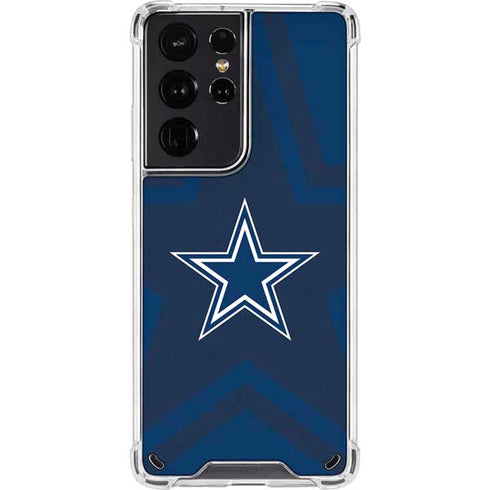 NFL Dallas Cowboys Double Vision Galaxy S21 Ultra 5G Clear Case