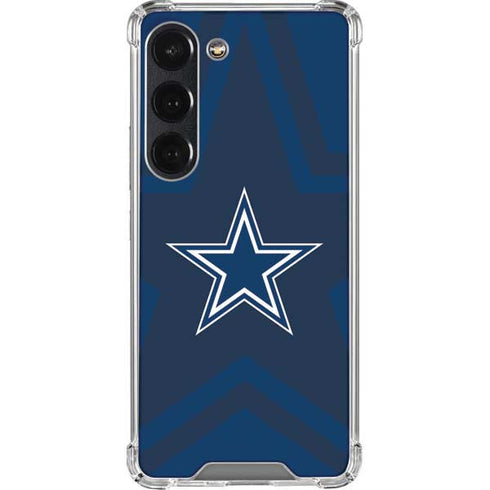 NFL Dallas Cowboys Double Vision Galaxy S23 Clear Case