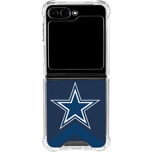 NFL Dallas Cowboys Double Vision Galaxy Z Flip5 5G Clear Case