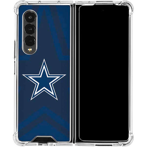 NFL Dallas Cowboys Double Vision Galaxy Z Fold4 5G Clear Case