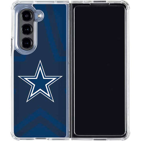 NFL Dallas Cowboys Double Vision Galaxy Z Fold5 5G Clear Case