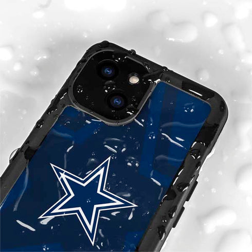 NFL Dallas Cowboys Double Vision iPhone 13 Mini Waterproof Case