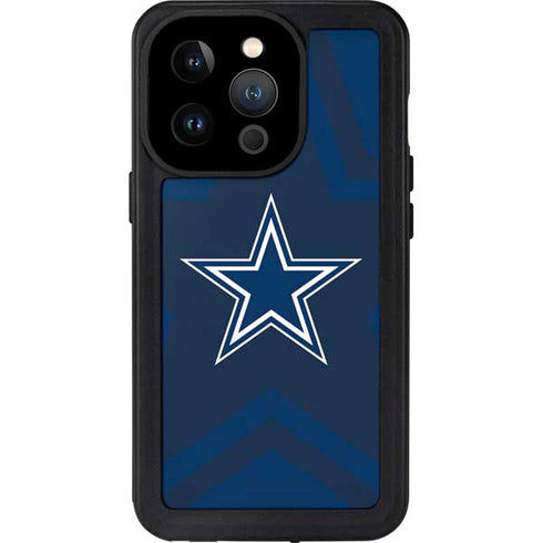 NFL Dallas Cowboys Double Vision iPhone 14 Pro Waterproof Case