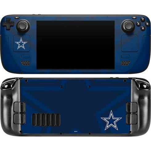 NFL Dallas Cowboys Double Vision Steam Deck Handheld Gaming Computer Skin