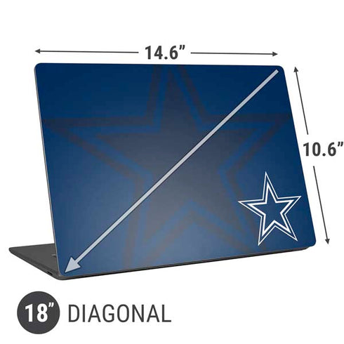 NFL Dallas Cowboys Double Vision Universal Laptop 18in (14.6 x 10.6in) Skin