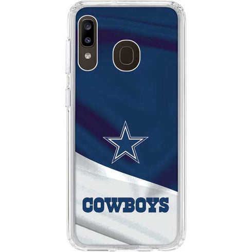 NFL Dallas Cowboys Galaxy A20 Clear Case