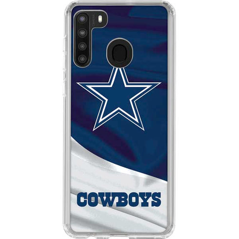 NFL Dallas Cowboys Galaxy A21 Clear Case