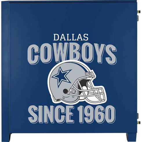 NFL Dallas Cowboys Helmet Corsair 4000D Tempered Glass Mid-Tower ATX Case Skin