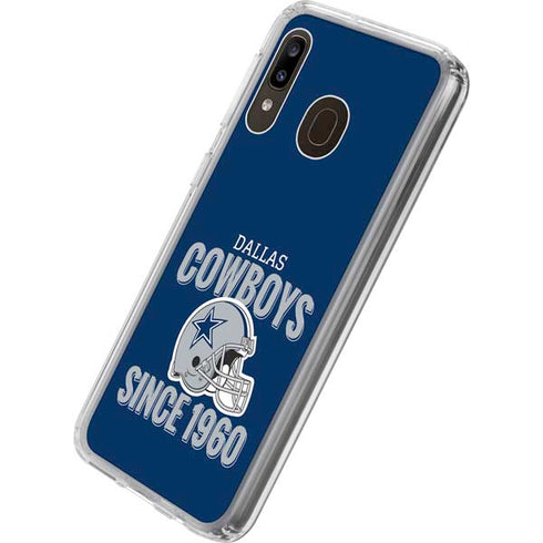NFL Dallas Cowboys Helmet Galaxy A20 Clear Case
