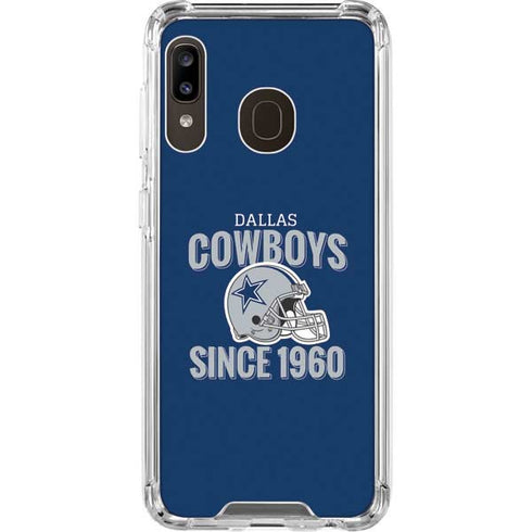 NFL Dallas Cowboys Helmet Galaxy A30 Clear Case