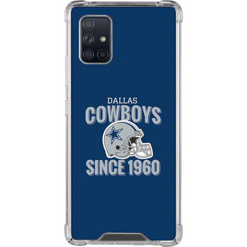 NFL Dallas Cowboys Helmet Galaxy A71 5G Clear Case