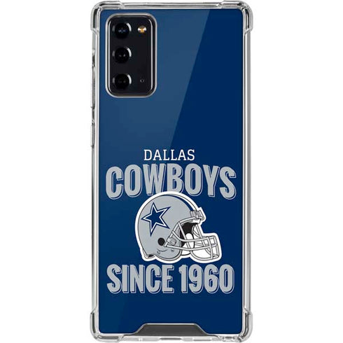 NFL Dallas Cowboys Helmet Galaxy Note20 5G Clear Case