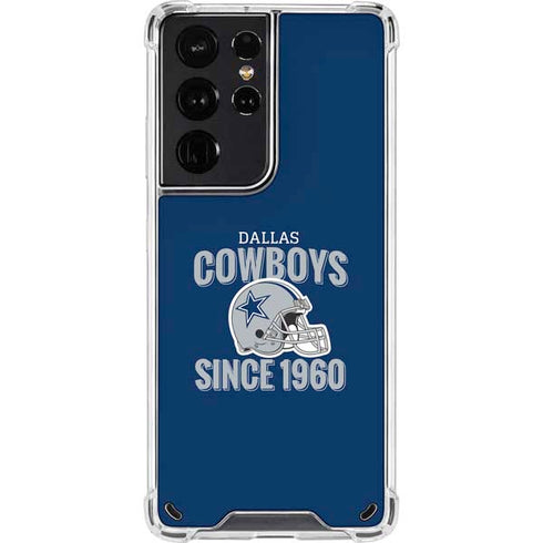 NFL Dallas Cowboys Helmet Galaxy S21 Ultra 5G Clear Case