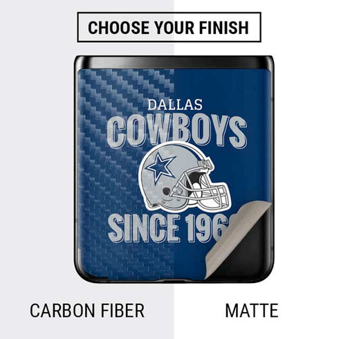 NFL Dallas Cowboys Helmet Galaxy Z Flip Skin