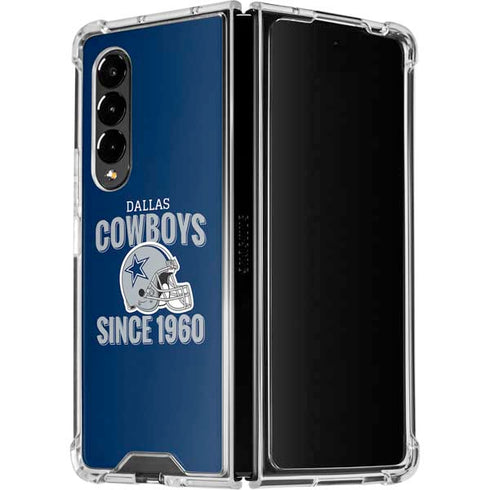 NFL Dallas Cowboys Helmet Galaxy Z Fold4 5G Clear Case