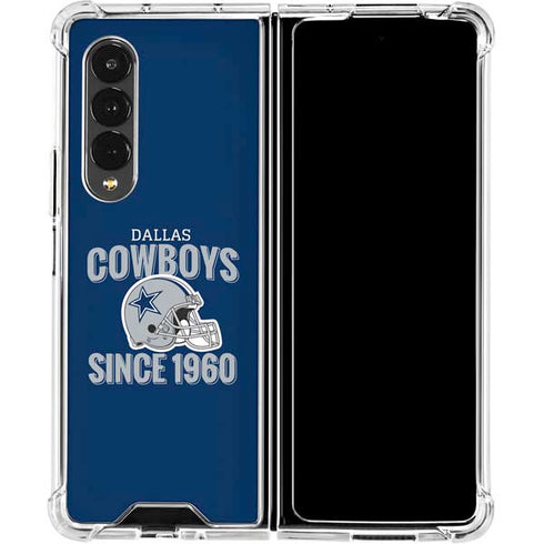 NFL Dallas Cowboys Helmet Galaxy Z Fold4 5G Clear Case
