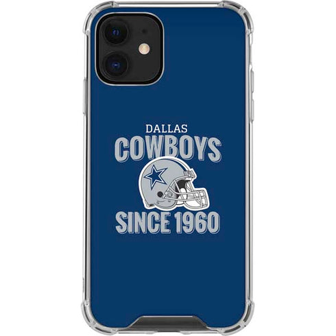 NFL Dallas Cowboys Helmet iPhone 12 Mini Clear Case
