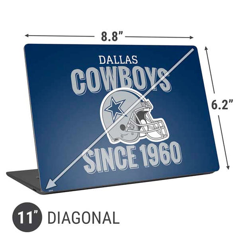 NFL Dallas Cowboys Helmet Universal Laptop 11in (8.8 x 6.2in) Skin