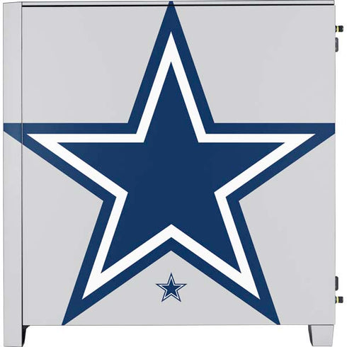 NFL Dallas Cowboys Large Logo Corsair 4000D Tempered Glass Mid-Tower ATX Case Skin