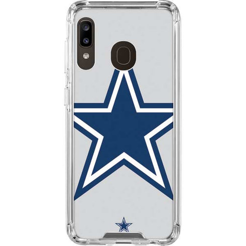 NFL Dallas Cowboys Large Logo Galaxy A30 Clear Case