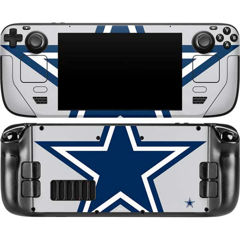 NFL Dallas Cowboys Large Logo Steam Deck Handheld Gaming Computer Skin
